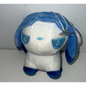 Pokemon Glaceon Plush Stuffed Toy Cord Suction Cup White Blue 7"